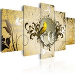 Paris Prix Tableau Imprimé  Yellow Bird Singing. Coloris disponibles : Multicolore