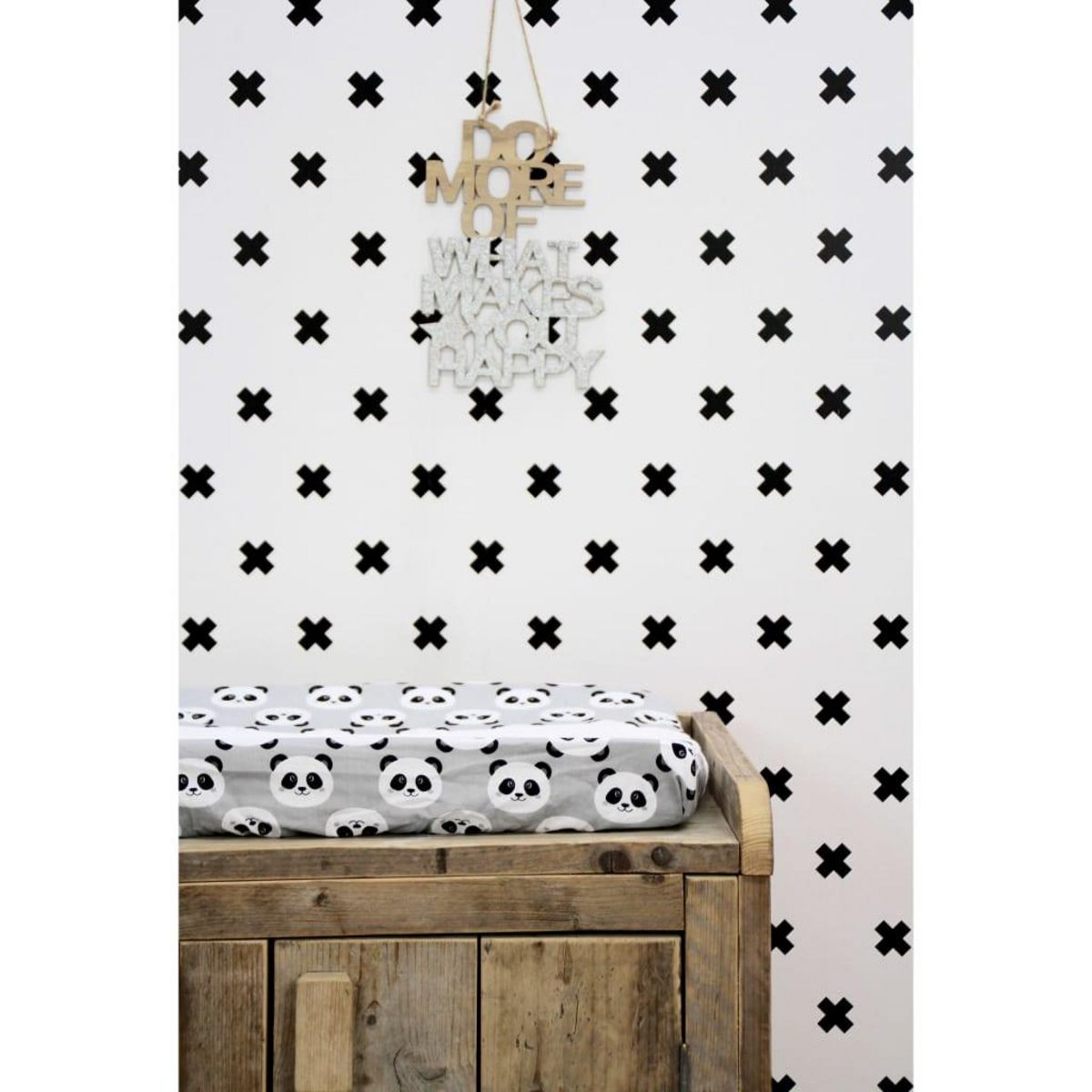 Noordwand Noordwand Papier peint Fabulous World Cross blanc et noir