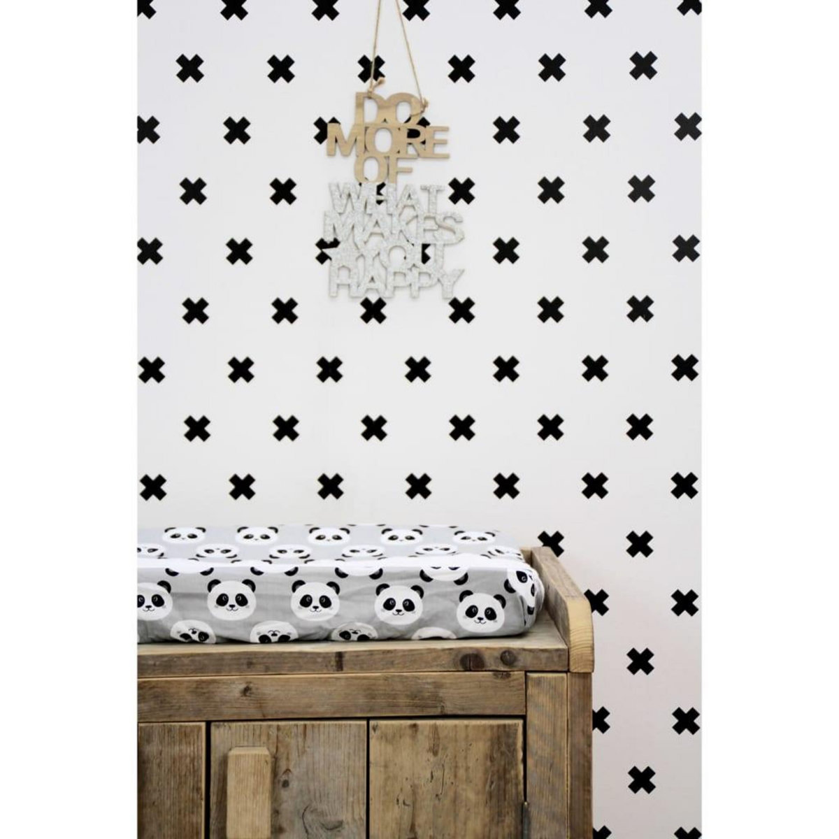 Noordwand Noordwand Papier peint Fabulous World Cross blanc et noir