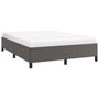Voir la diapositive 3 : VIDAXL Cadre de lit sans matelas gris 140x190 cm similicuir