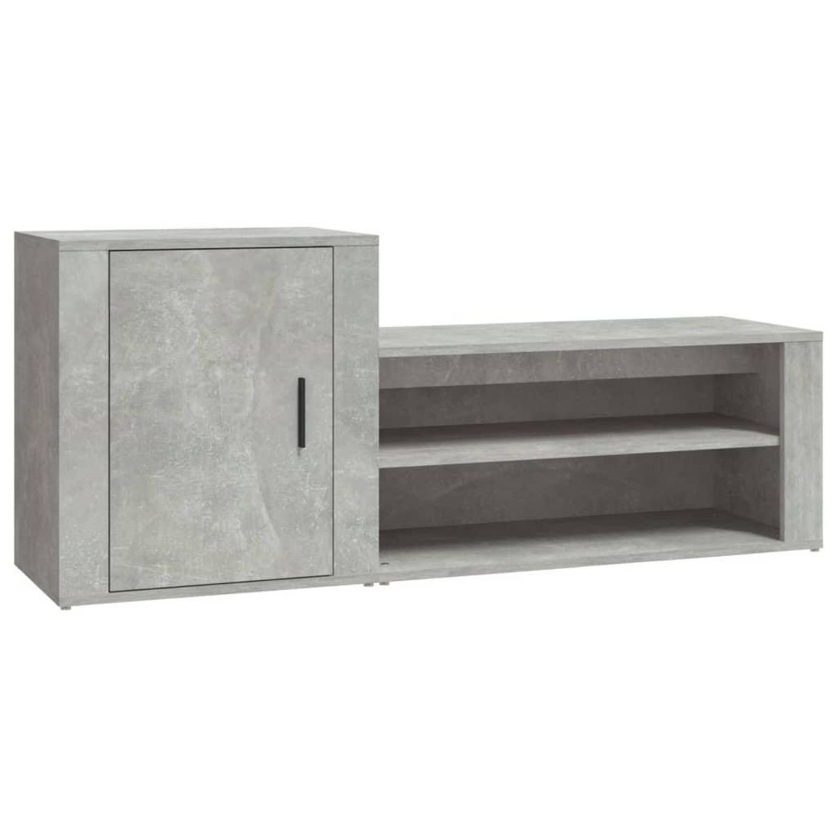 VIDAXL Armoire a chaussures Gris beton 130x35x54 cm Bois d'ingenierie