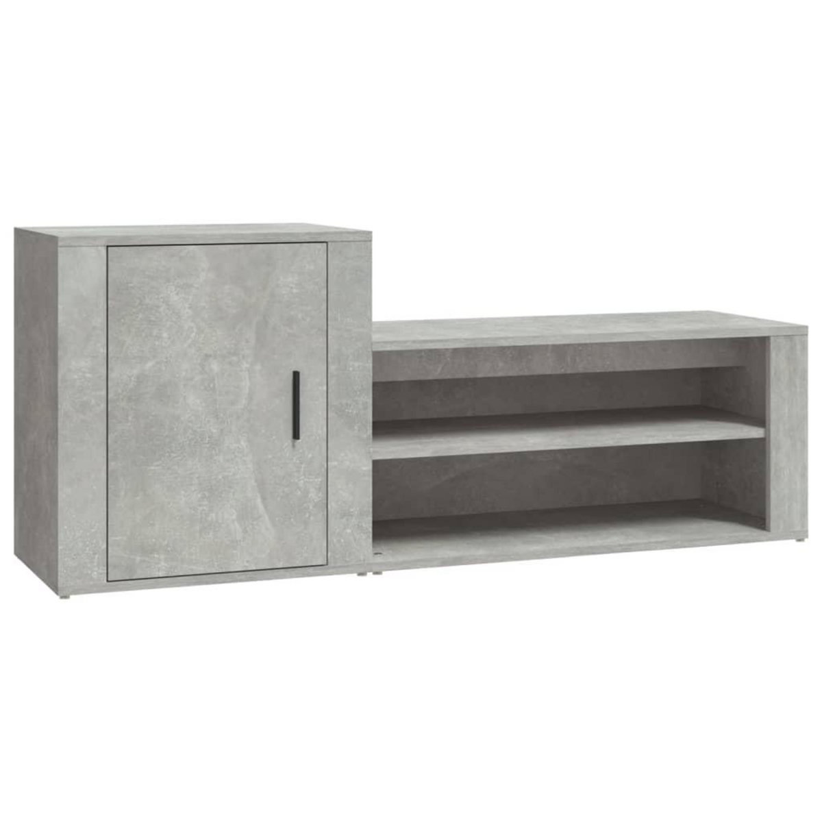 VIDAXL Armoire a chaussures Gris beton 130x35x54 cm Bois d'ingenierie