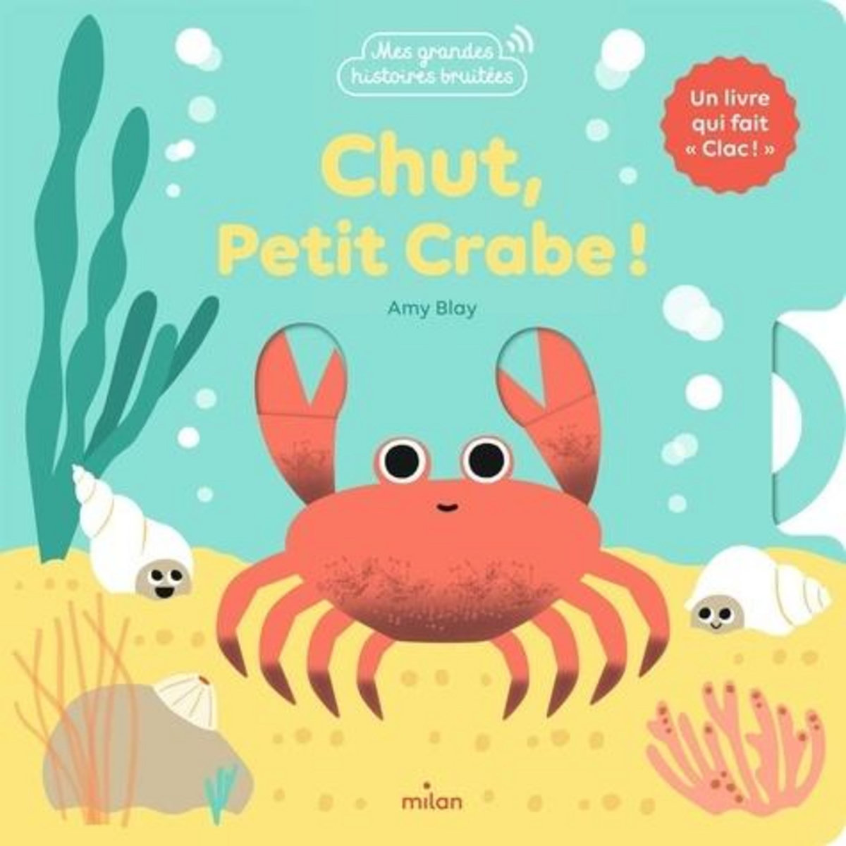 CHUT, PETIT CRABE ! UN LIVRE QUI FAIT « CLAC »., Blay Amy