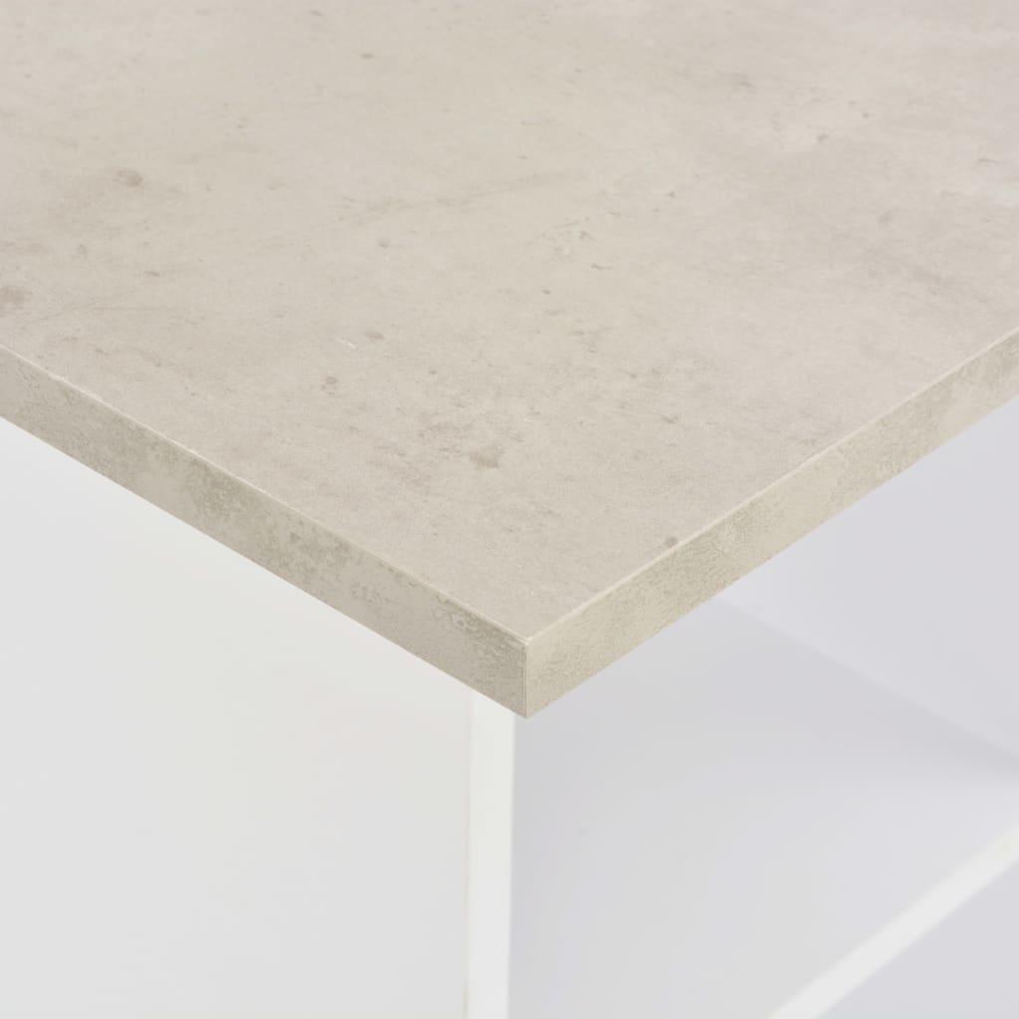 Voir la diapositive 4 : VIDAXL Table de bar Blanc et beton 60x60x110 cm