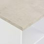 Voir la diapositive 4 : VIDAXL Table de bar Blanc et beton 60x60x110 cm