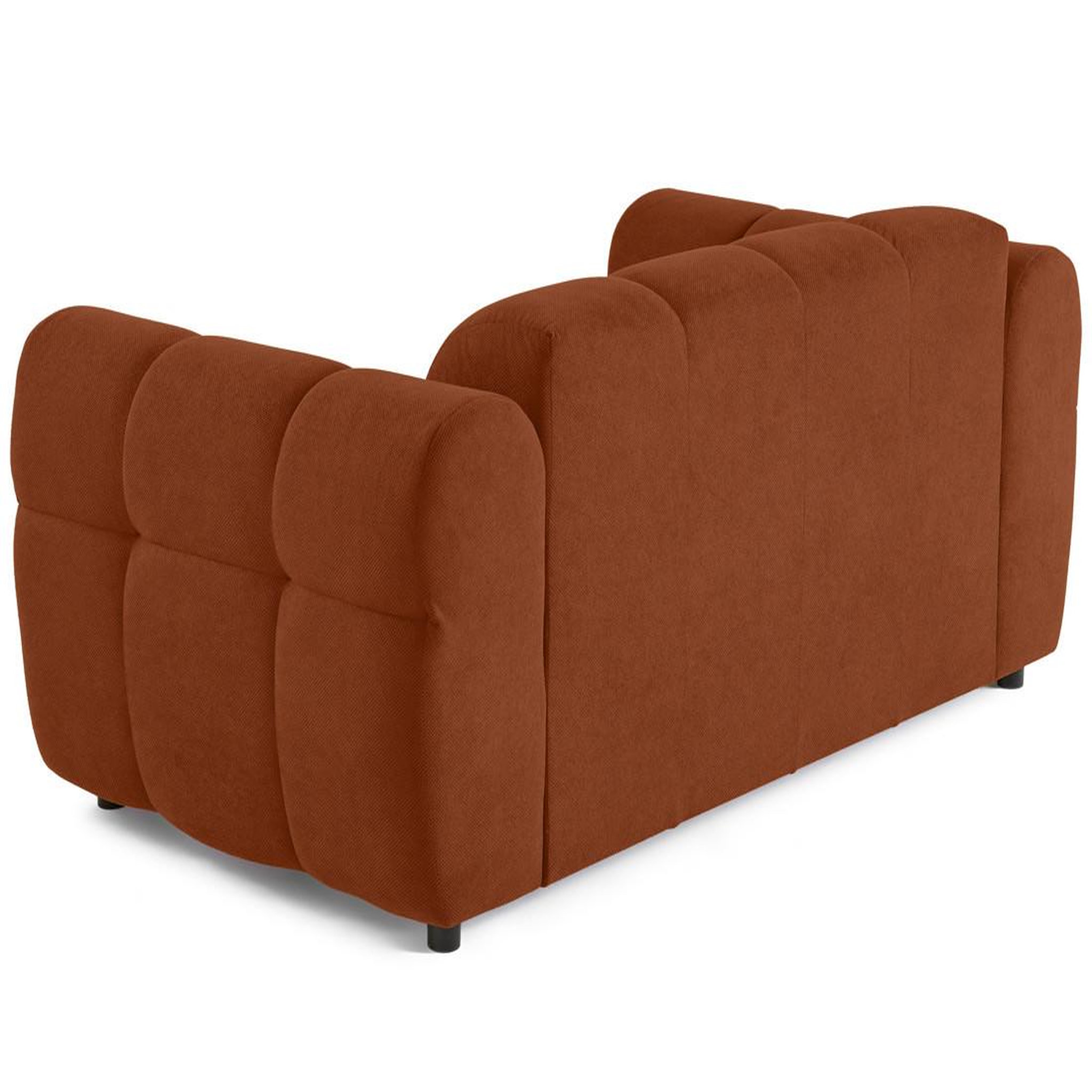 Voir la diapositive 5 : BEST MOBILIER Ray - canapé droit 2 places en tissu texturé