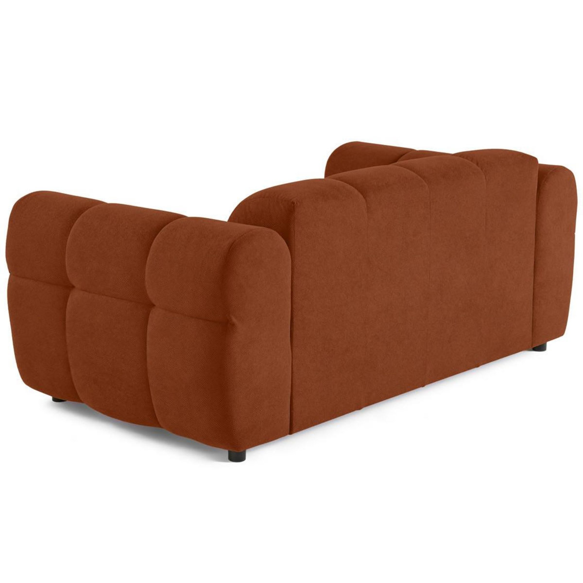 LISA DESIGN Ray - canapé droit 2 places en tissu texturé