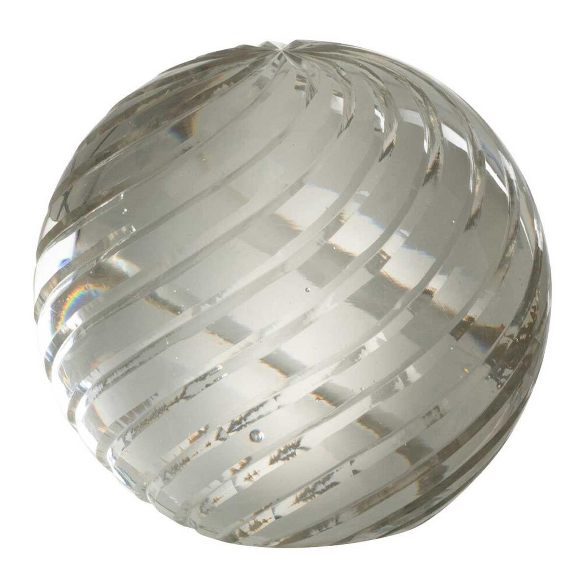 J-LINE Presse-papier en verre  onde  9cm transparent