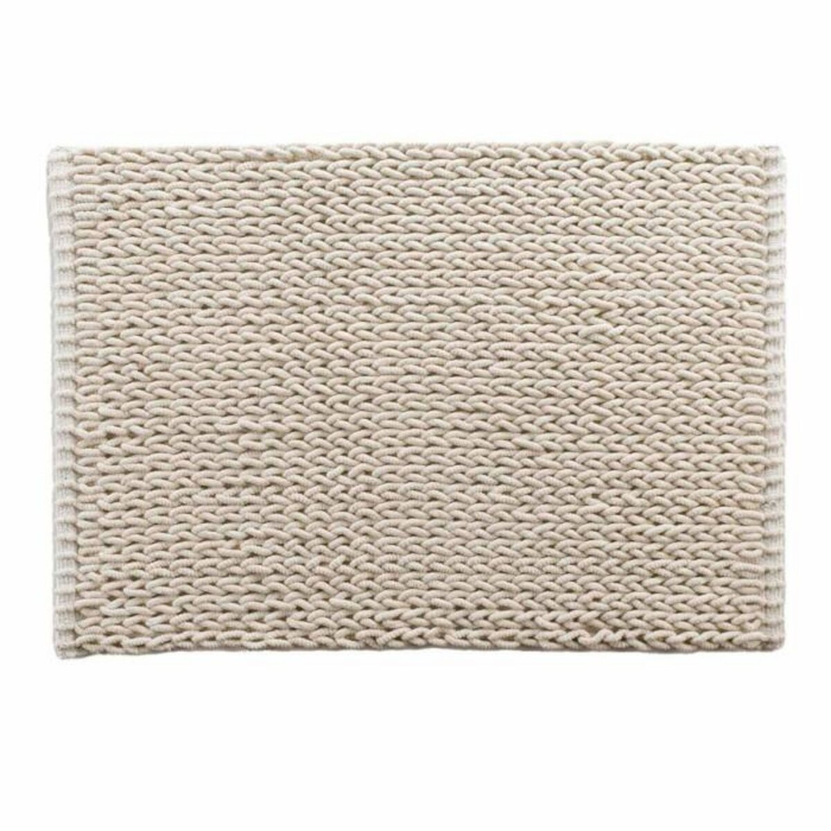 Paris Prix Tapis de Bain Relief  Isalis  50x80cm Beige