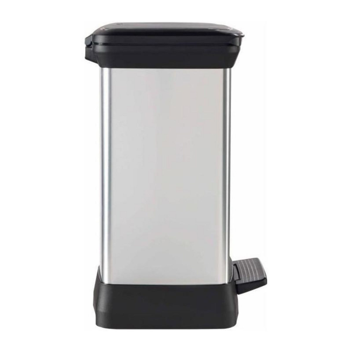 CURVER Curver Poubelle duo a pédale Deco 28 L Argenté 240638