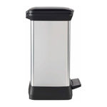 CURVER Curver Poubelle duo a pédale Deco 28 L Argenté 240638