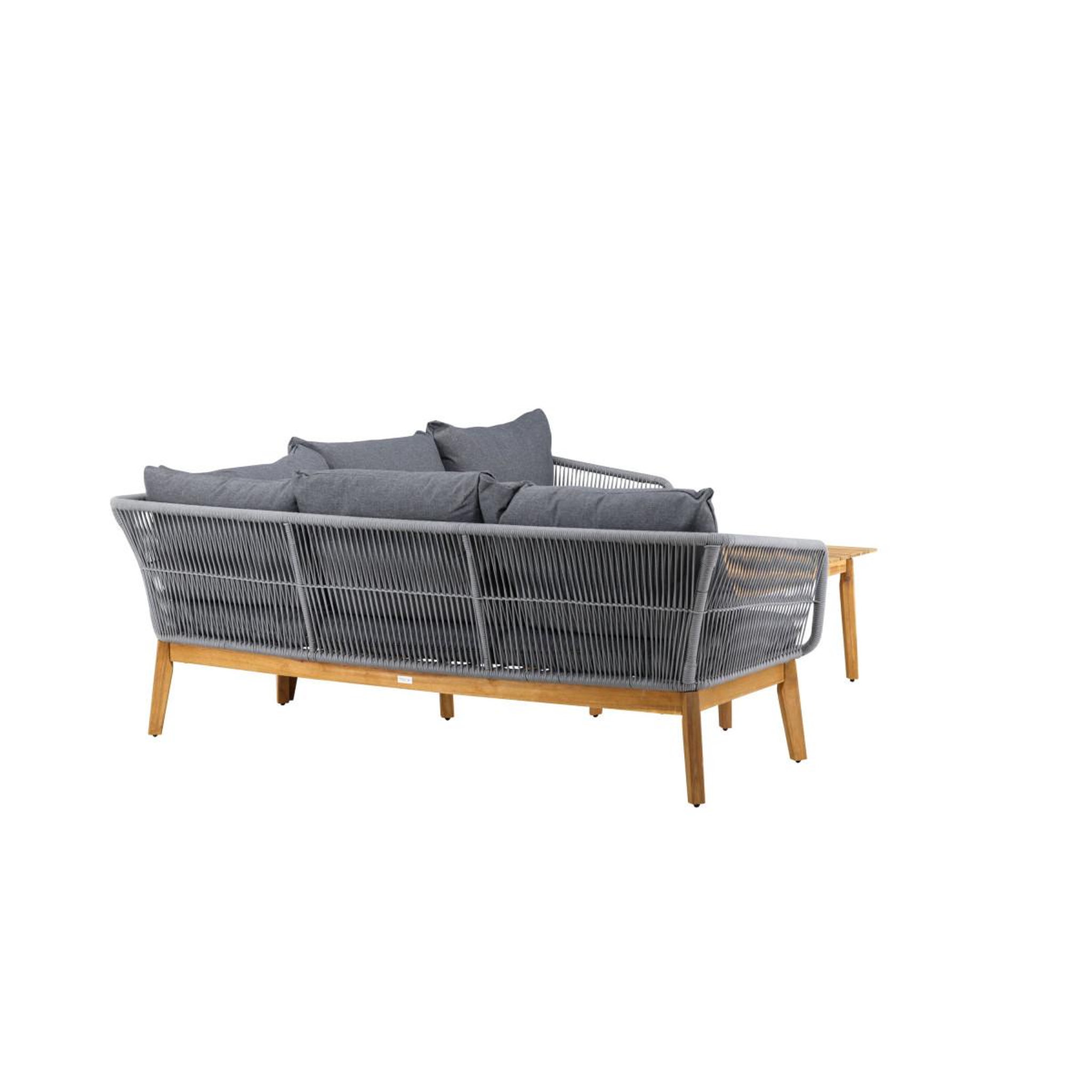 Voir la diapositive 5 : Paris Prix Salon d'angle de jardin en bois  chania  210cm gris