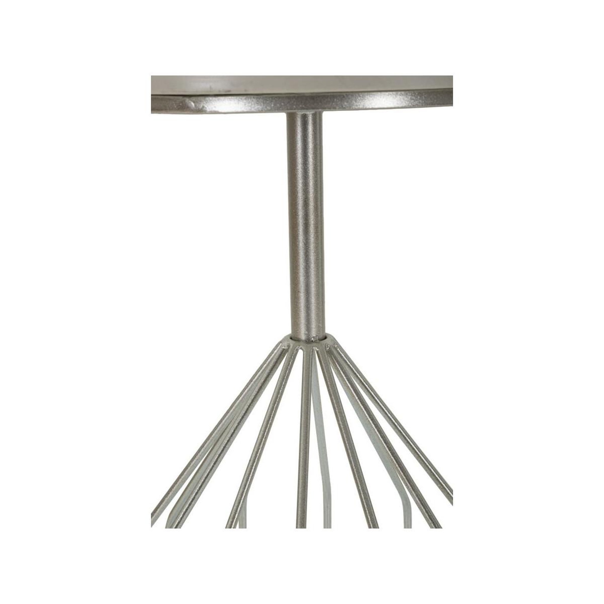Voir la diapositive 4 : Paris Prix Table d'appoint en marbre  cup  58cm argent