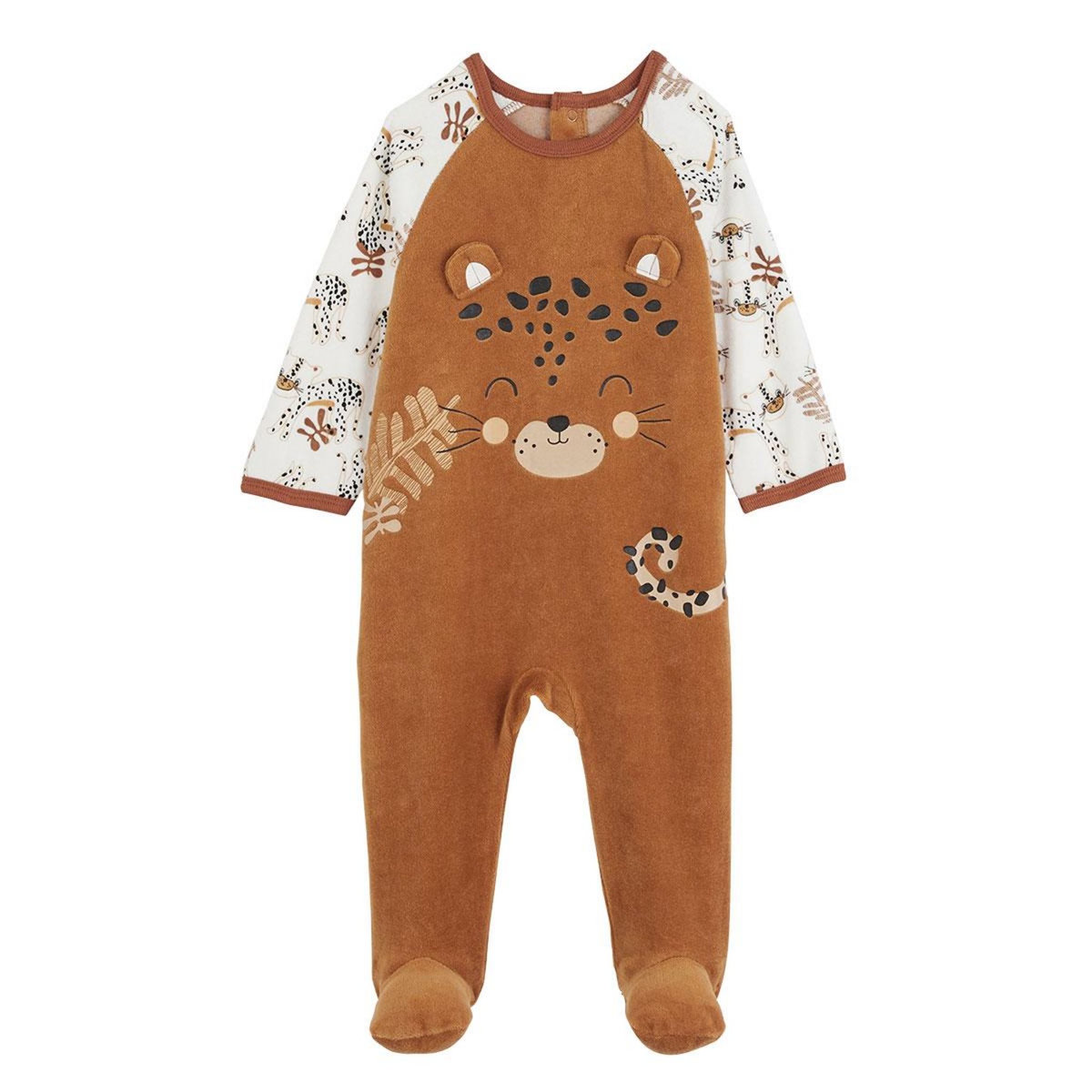 Petit Béguin Pyjama bébé en velours Benghali