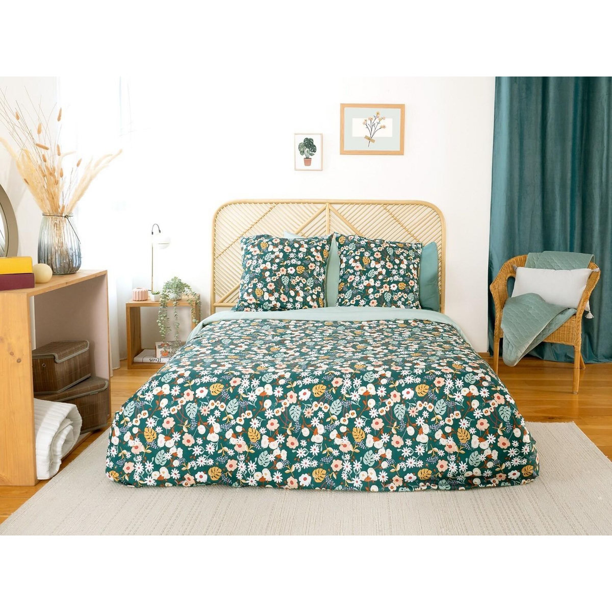 Home collection Parure Housse De Couette 100% Microfibre 72gsm Cueillette