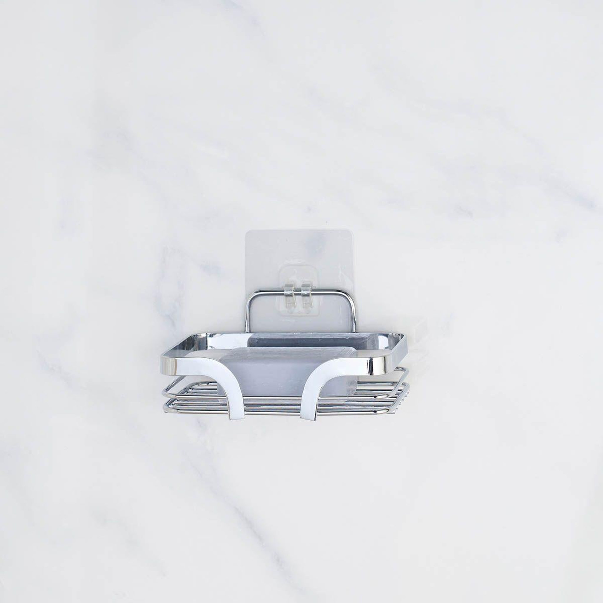 Voir la diapositive 3 : Douceur d'Intérieur Porte savon adhésif  filaire premium  14cm chrome