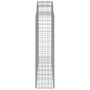 Voir la diapositive 5 : VIDAXL Paniers a gabions arques 18 pcs 200x50x160/180 cm Fer galvanise