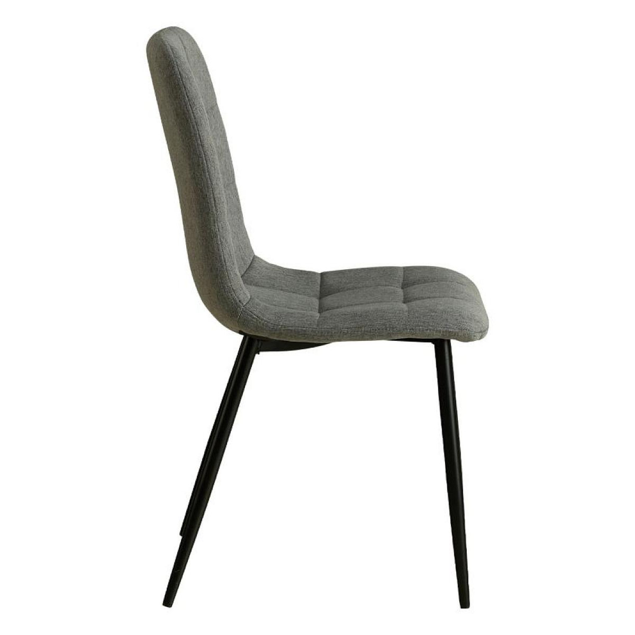 Voir la diapositive 3 : HomeStyle4U Chaise de salle à manger lot 4 chaises grises
