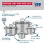 Voir la diapositive 3 : ELO Ensemble de 2 Poêles de cuisson 28 et 32 cm et 4 faitouts 12, 14, 20 et 26 cm Elo Profi Citrin