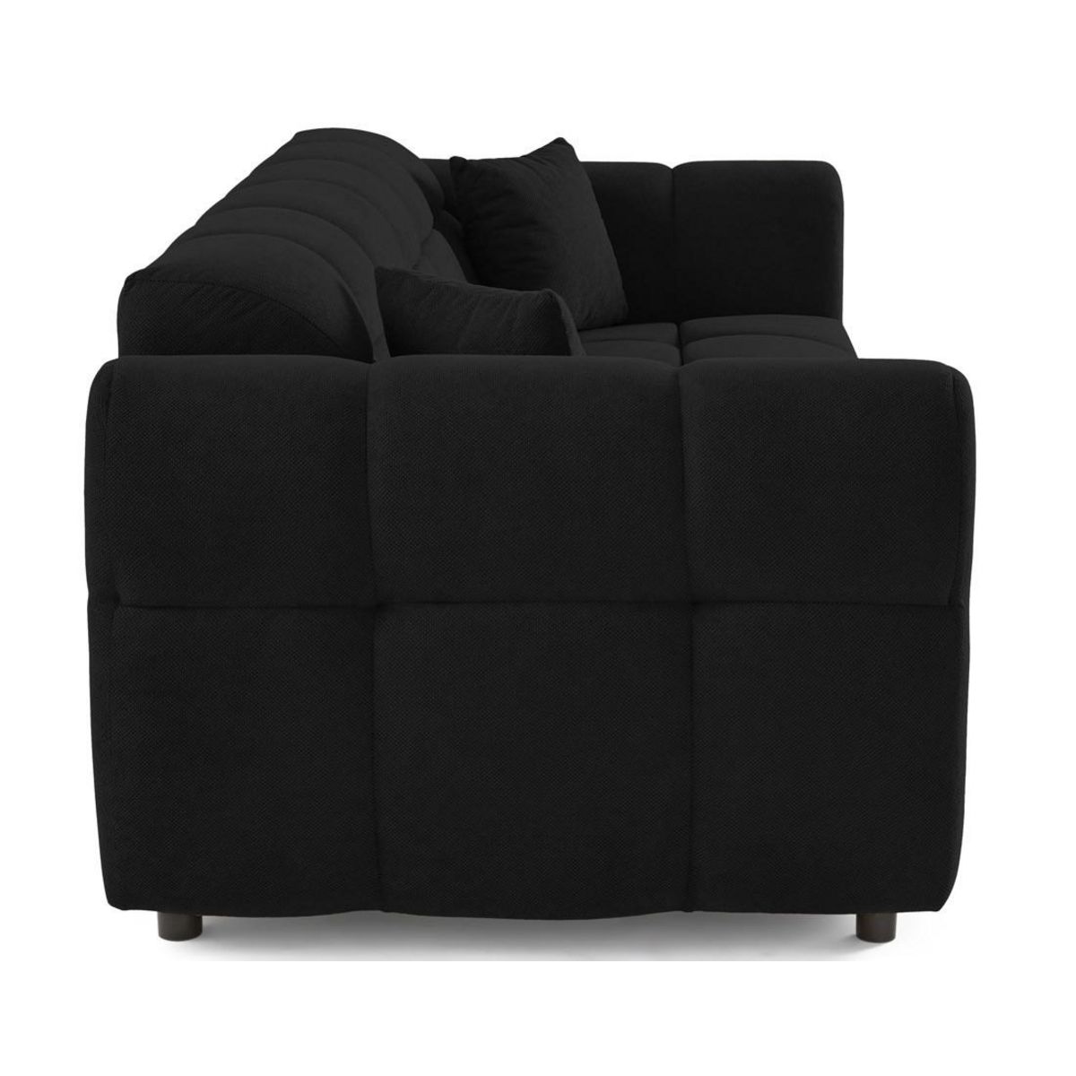 LISA DESIGN Ray - canapé droit 3 places en tissu texturé