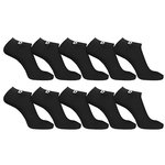 PIERRE CARDIN Lot de 10 Paires de chaussettes tiges courtes unies modèle PC 0372. Coloris disponibles : Noir