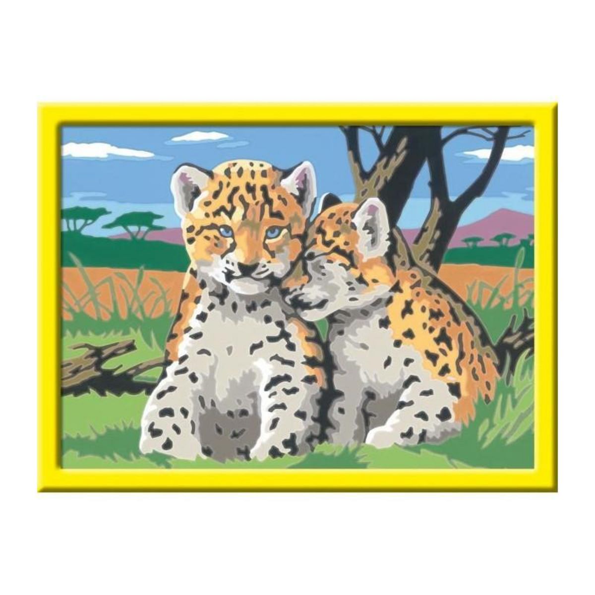 RAVENSBURGER CreArt Kids 18x24cm Petits léopards, Kit de peinture par numéros Numéro d'Art, Des 9 ans, 25832, Ravensburger