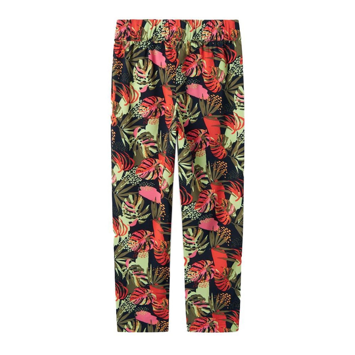 NAME IT Pantalon Noir/Rouge à Imprimés Fille Name it Vinaya