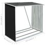 Voir la diapositive 6 : VIDAXL Abri de stockage a bois Acier galvanise 163x83x154cm Anthracite