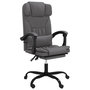 Voir la diapositive 2 : VIDAXL Fauteuil inclinable de bureau Gris Similicuir