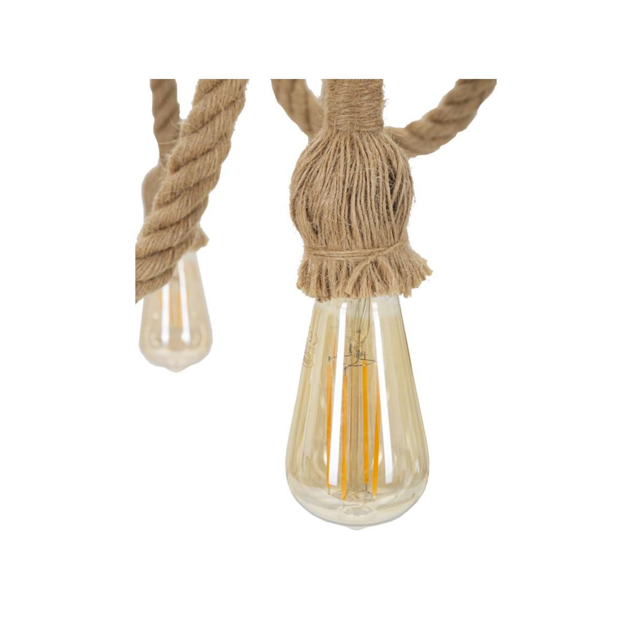 Voir la diapositive 3 : Paris Prix Lampe Suspension en Bambou  Rope  64cm Naturel