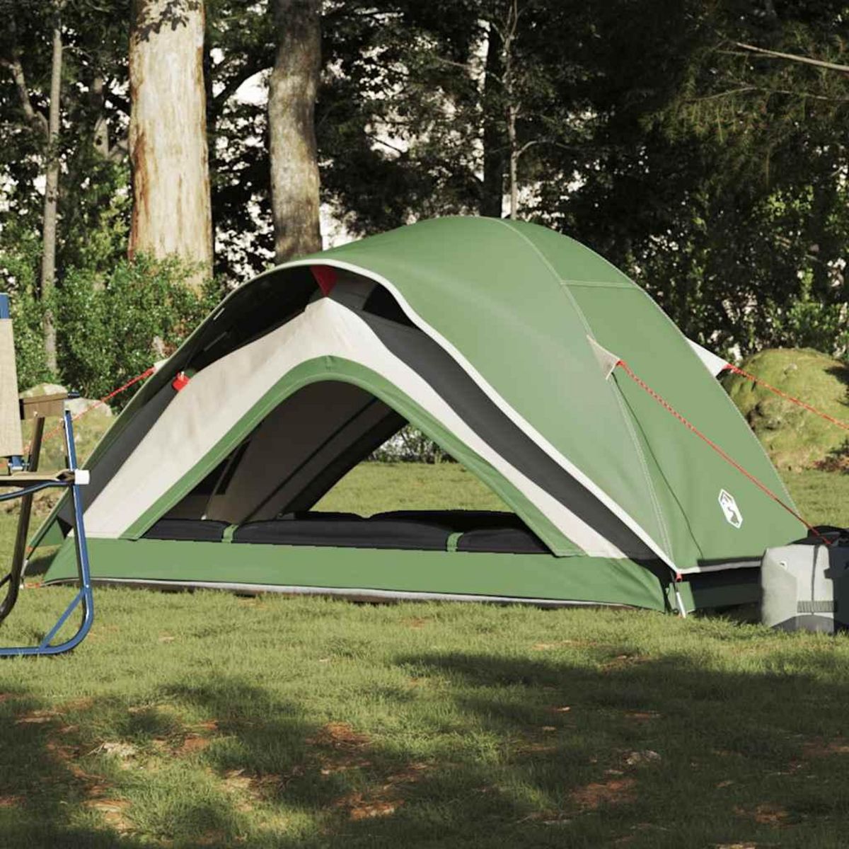 VIDAXL Tente de camping 1 personne vert impermeable