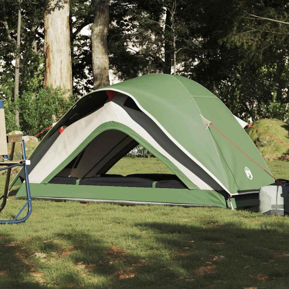 VIDAXL Tente de camping 1 personne vert impermeable