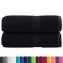Voir la diapositive 2 : VIDAXL Serviettes de visage de qualité supérieure SOLUND 2 pcs noir
