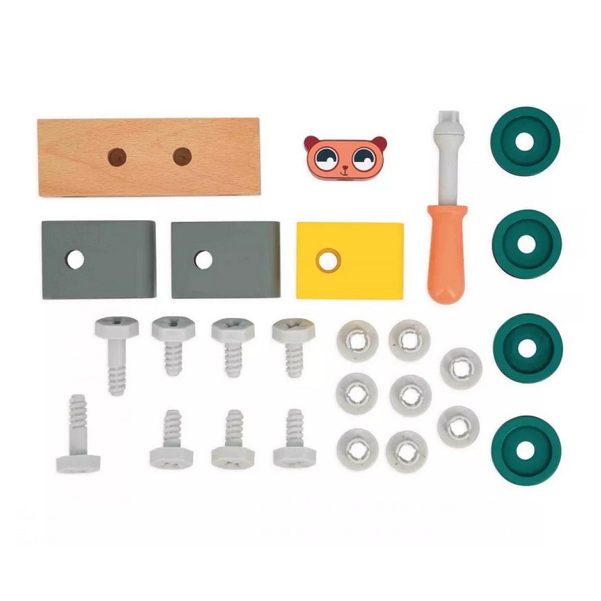 Juratoys-Janod Voiture a bricoler ours - Brico Kids