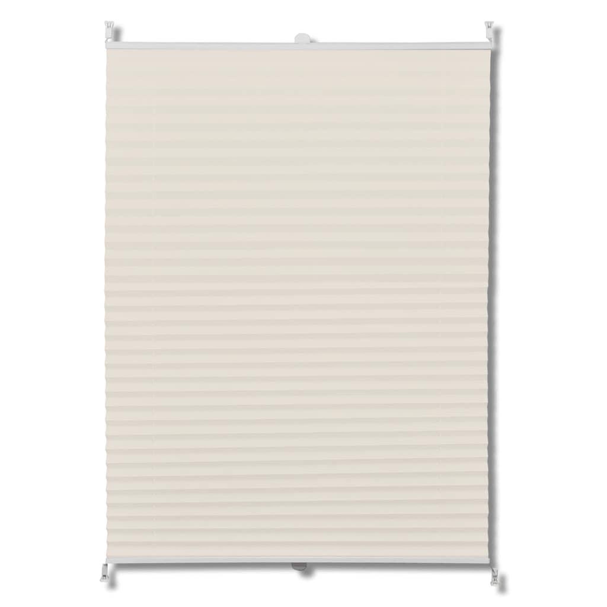 Voir la diapositive 2 : VIDAXL Store plisse 110x100 cm Creme