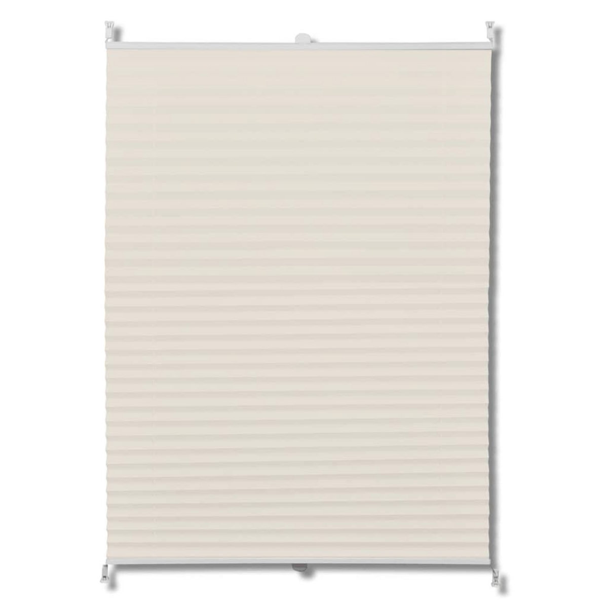 VIDAXL Store plisse 110x100 cm Creme