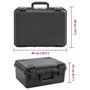 Voir la diapositive 6 : VIDAXL Valise de vol portable Noir 49x38x23 cm PP