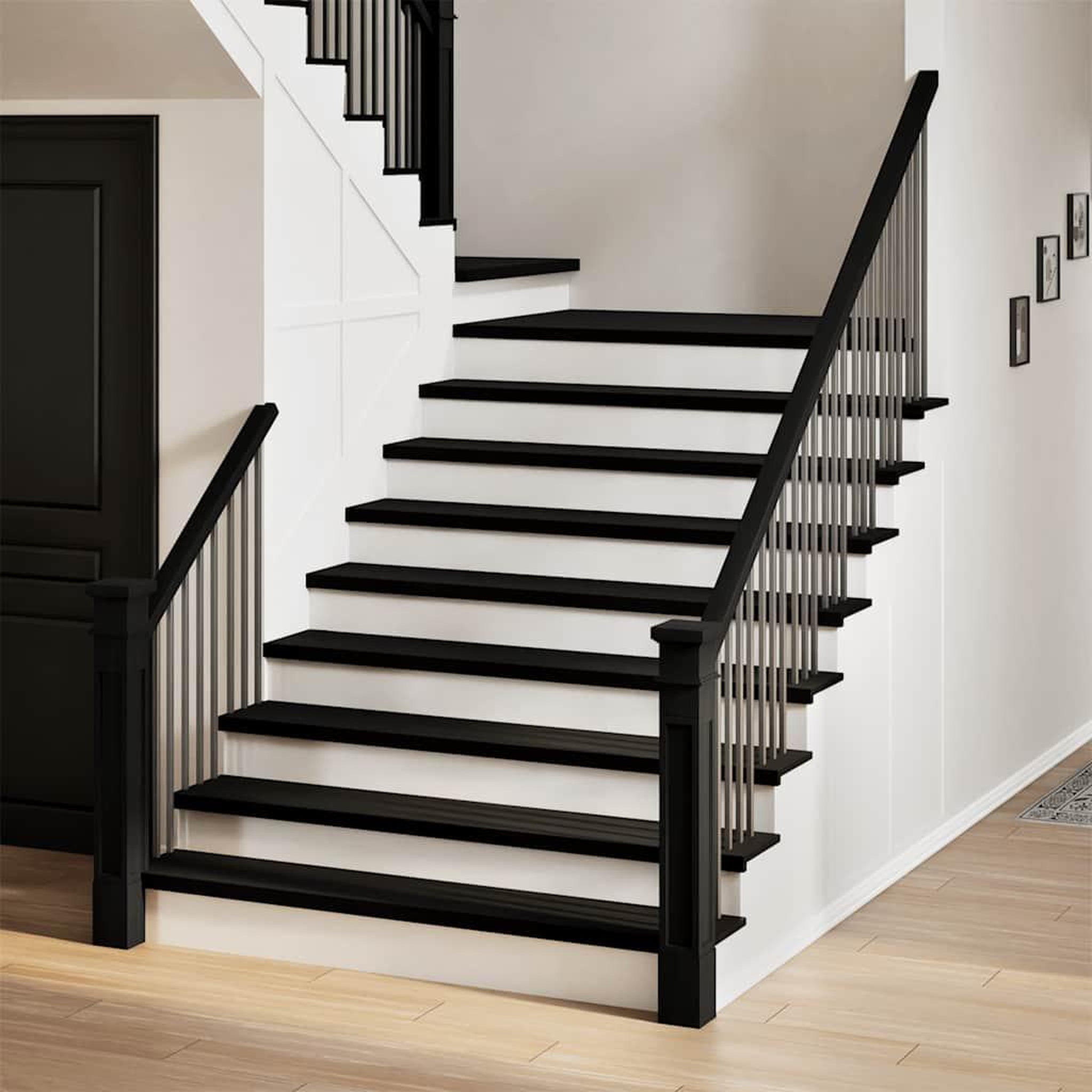 VIDAXL Marches d'escalier 8 pcs marron fonce 110x30x2 cm chene massif