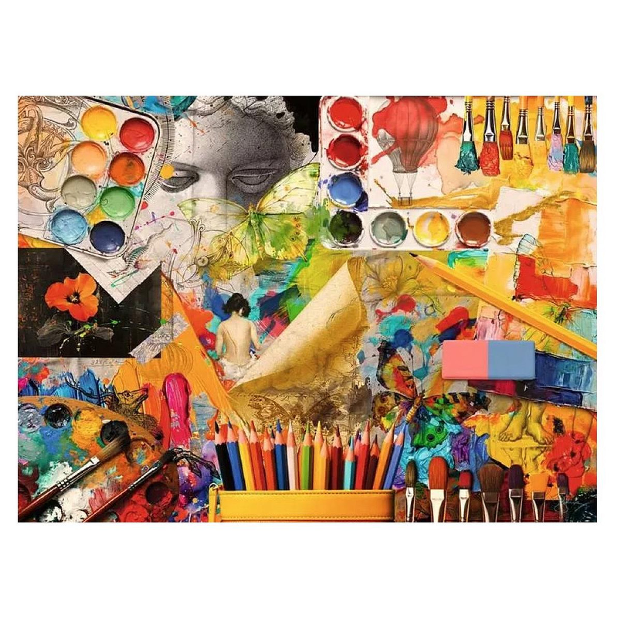 Voir la diapositive 2 : RAVENSBURGER Puzzle 500 pieces Studio d art