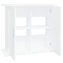 Voir la diapositive 6 : VIDAXL Support pour aquarium blanc 81x36x73 cm bois d ingénierie