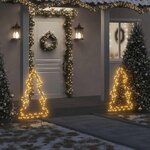 VIDAXL Décoration lumineuse arbre de Noël avec piquets 115 LED 90 cm