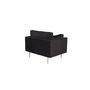 Voir la diapositive 4 : Paris Prix Fauteuil Design en Velours  Boom  110cm Noir