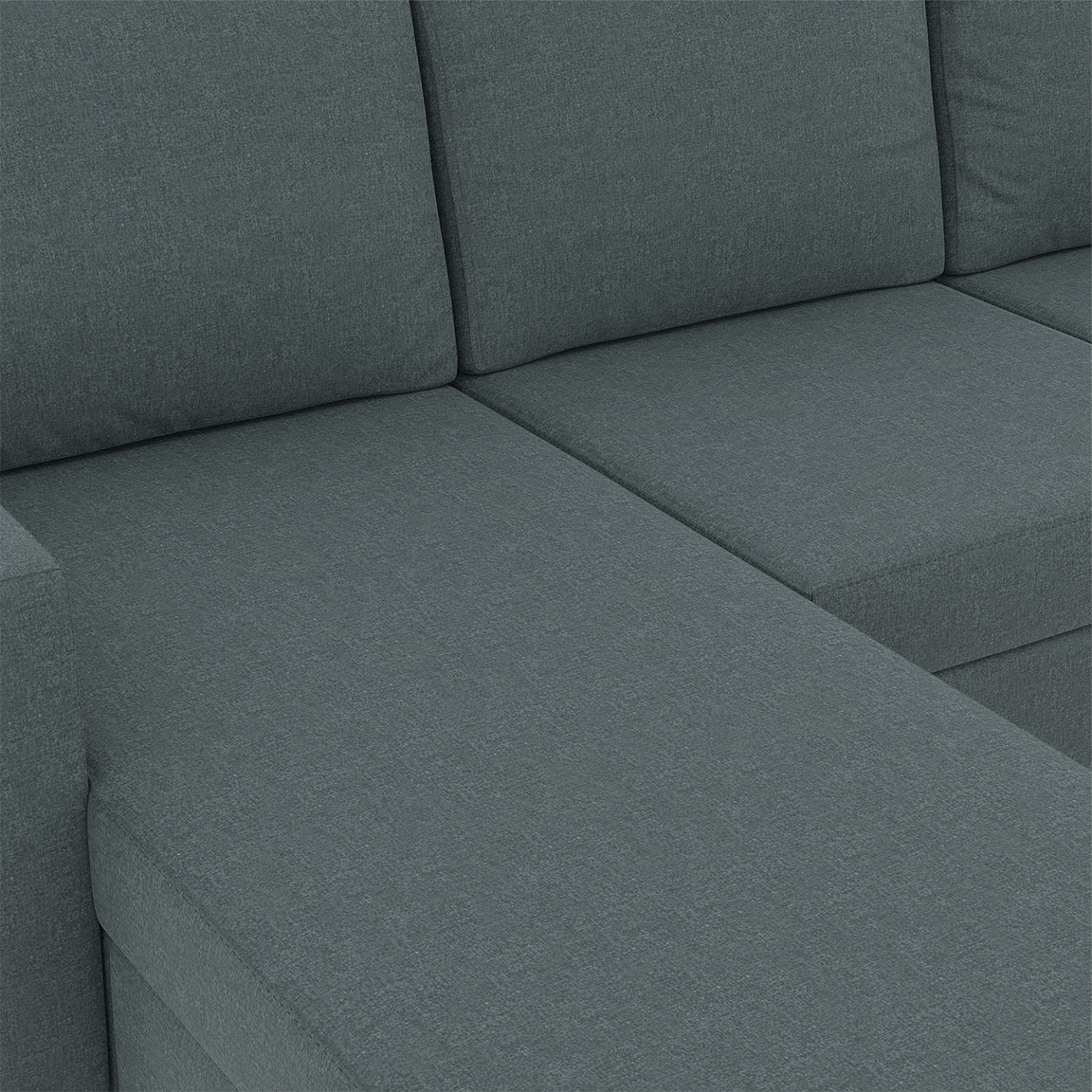 Voir la diapositive 6 : ID MARKET Canapé d'angle réversible 3 places marius 200 cm en tissu gris anthracite