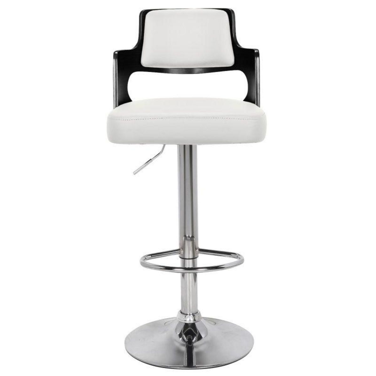 Paris Prix Lot de 2 Chaises de Bar  Paddington  110cm Noir & Blanc