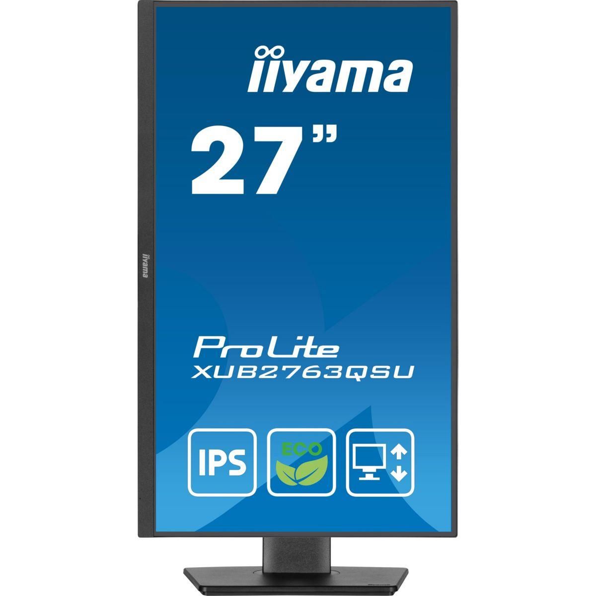 Iiyama Ecran PC PROLITE XUB2763QSU-B1 27'' Plat IPS