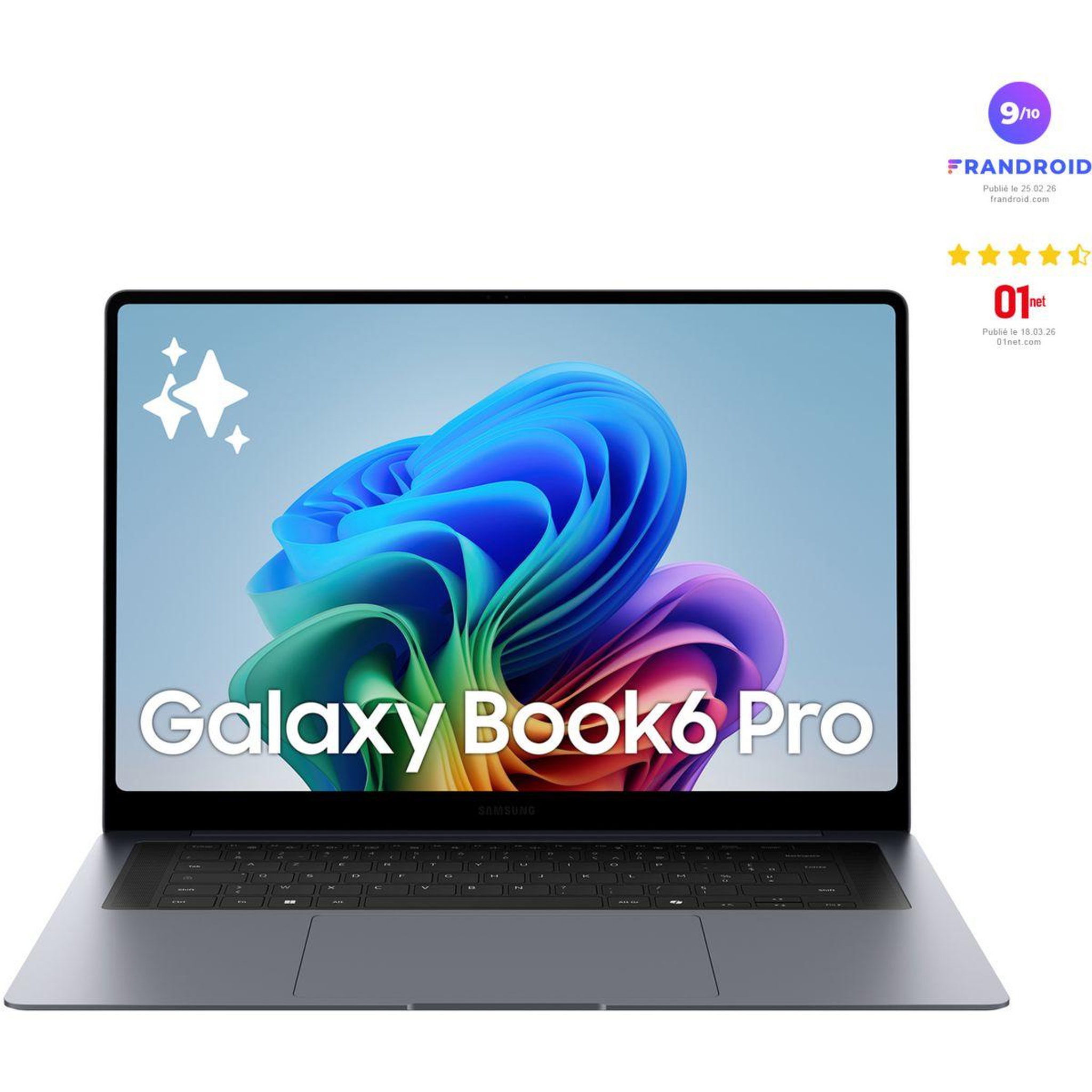 Voir la diapositive 2 : Samsung Ordinateur portable gb6 pro 16  tactile amoled intel core ultra x7 358h 32 go ram lpddr5x ssd 1 to copilot+pc