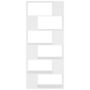 Voir la diapositive 3 : VIDAXL Bibliotheque/Separateur de piece Blanc Bois d'ingenierie