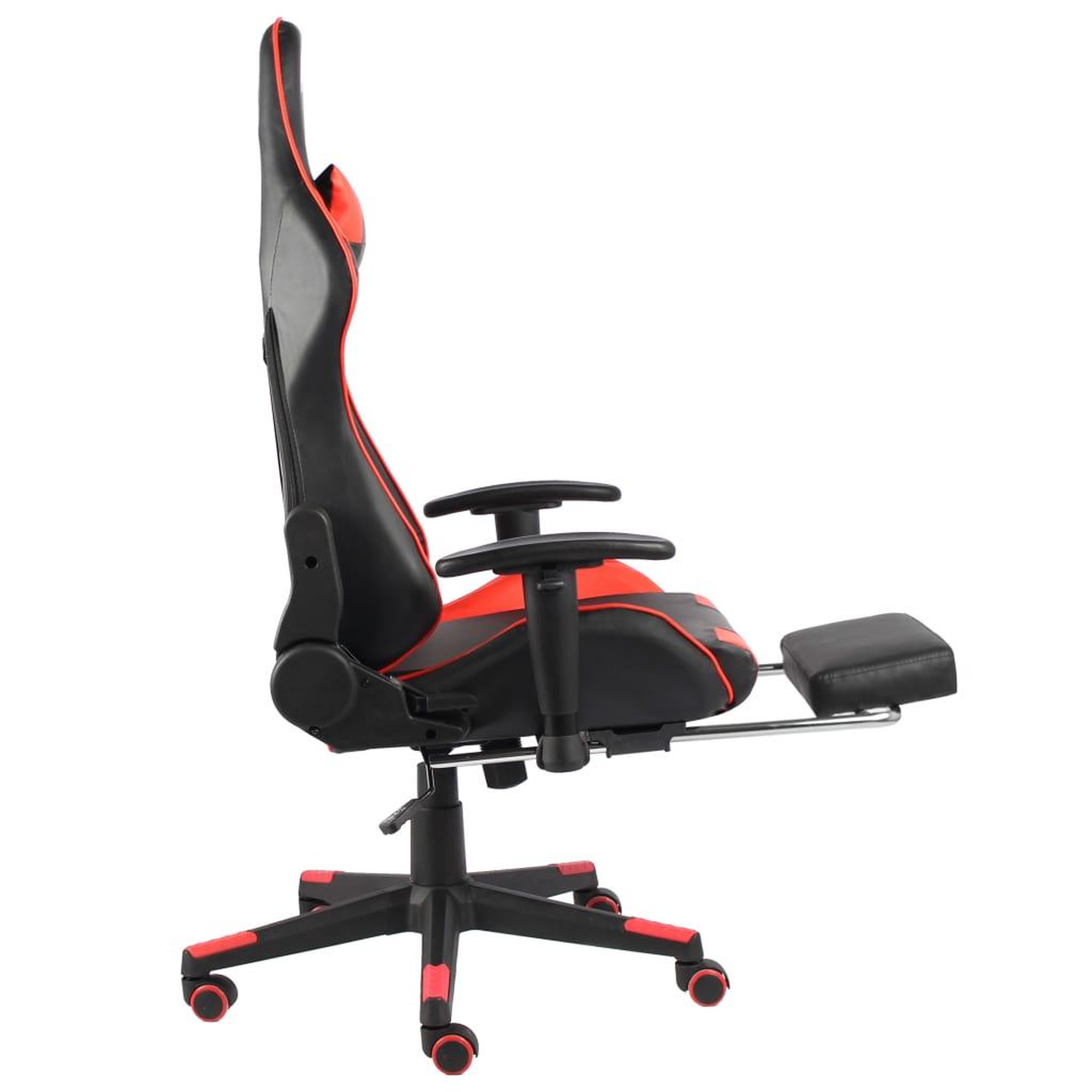 Voir la diapositive 5 : VIDAXL Chaise de jeu pivotante avec repose-pied Rouge PVC