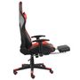 Voir la diapositive 5 : VIDAXL Chaise de jeu pivotante avec repose-pied Rouge PVC
