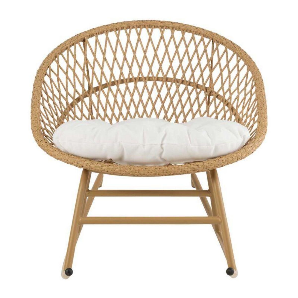 Paris Prix Fauteuil à Bascule Design  Zayo  107cm Beige